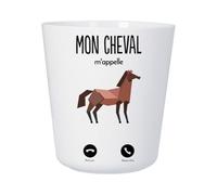 Tasse Plastique Incassable Enfant et Adulte - Mon Cheval M'Appelle Animaux Passion - Mug Polymère Résistante aux Chocs - Idéal Maison, École, Camping et Pique-Nique - Imprimé en France