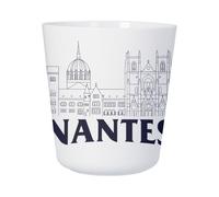 Tasse Plastique Incassable Enfant et Adulte - Nantes Minimalist France Ville Ouest Château - Mug Polymère Résistante aux Chocs - Idéal Maison, École, Camping et Pique-Nique - Imprimé en France