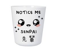 Tasse Plastique Incassable Enfant et Adulte - Notice me Senpai Japon Asie Culture Manga Anime - Mug Polymère Résistante aux Chocs - Idéal Maison, École, Camping et Pique-Nique - Imprimé en France