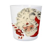 Tasse Plastique Incassable Enfant et Adulte - Pere Noel Vintage Retro Santa Claus 50's - Mug Polymère Résistante aux Chocs - Idéal Maison, École, Camping et Pique-Nique - Imprimé en France