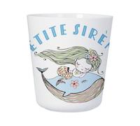 Tasse Plastique Incassable Enfant et Adulte - Petite Sirène Baleine Mignon Dessin Original - Mug Polymère Résistante aux Chocs - Idéal Maison, École, Camping et Pique-Nique - Imprimé en France