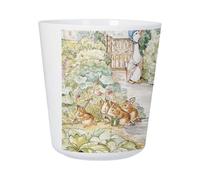 Tasse Plastique Incassable Enfant et Adulte - Petter Rabbit Pierre Lapin Jardin Illustration Enfant Beatrice Potter - Mug Polymère Résistante aux Chocs - Idéal Maison, École, Camping et Pique-Nique -