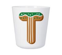 Tasse Plastique Incassable Enfant et Adulte - T Théo Tom Tatiana Lettre Alphabet Prénom Noel Enfant - Mug Polymère Résistante aux Chocs - Idéal Maison, École, Camping et Pique-Nique - Imprimé en