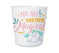Tasse Plastique Incassable Enfant et Adulte - You are Something Magical Licorne Dessin - Mug Polymère Résistante aux Chocs - Idéal Maison, École, Camping et Pique-Nique - Imprimé en France