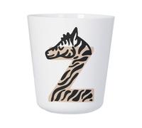 Tasse Plastique Incassable Enfant et Adulte - Z like Zebra Letter First Name Animals Drawing Child - Mug Polymère Résistante aux Chocs - Idéal Maison, École, Camping et Pique-Nique - Imprimé en France