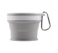 Tasse pliable en silicone - Tasse à boire portable, réutilisable, pliable, étanche, tasse de voyage extensible avec clip | Bouteille d'eau compacte pour le camping et la randonnée pour l'extérieur-A