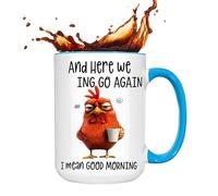 Tasse Poulet,325ml Tasse Boisson Coq En Colère Avec Anse - Vaisselle Céramique Amusante Pour Lait Thé Café Cuisine Café Femmes Hommes