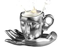 Tasse pour le visage humain - Tasse à café avec soucoupe Kit tasse à thé au lait Cuisine maison romantique ami de la famille pour un, tasse à thé pour le visage | Set tasse à thé et soucoupe Table