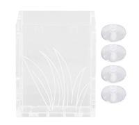 Tasse pour Plantes Aquatiques avec Ventouse, Support de Plantation en Acrylique pour Aquarium, Design à Coupe inclinée avec Trous perméables pour Un Meilleur Flux de lumière et d’e (S)