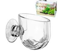 Tasse pour plantes d'aquarium - Support de pot d'eau en acrylique - Support avec ventouse - Outil de décoration élégant pour réservoirs d'eau douce et d'eau salée - Idéal pour la mise en place de