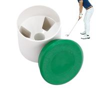 Tasse pour trous de golf - Entraîneur de putt ABS de 4,25 pouces avec couvercle | Tasse d'entraînement compacte, aide au golf portable pour patio, pelouse, intérieur, famille, athlètes et exercices