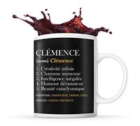 Tasse prénom Clémence Définition Perfection | Mug Prénom humour idéal pour cadeau original et drôle
