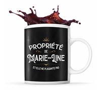 Tasse Prénom Propriété de Marie-Line | Mug Prénom pour femme idéal pour cadeau original et drôle