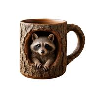 Tasse Raccoon Tree Hollow - Mug Animal, Vaisselle Fantaisie | Accessoire Boisson, Cadeau Café Thé Avec Décoration Inspirée Forêt Confort Quotidien Et Design Créatif Pour Collection Animaux Am