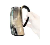 Tasse Raxove à Boire en Corne, Tasse Vintage à Whisky avec Poignée, Chope en Corne de Viking