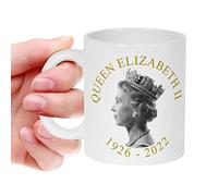 Tasse Reine Elisabeth - Biographie de la reine Elisabeth, livre de la reine Elizabeth, tasse en céramique pour anniversaire de la reine 2022, tasse à collectionner avec la reine Elizabeth, tasse