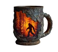 Tasse rétro Lava Gorilla à effet visuel - Tasse à thé portable pour cuisine ou bureau - Cadeau créatif pour la maison (sans cuillère)