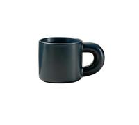 Tasse ronde en céramique résistante aux hautes températures avec poignée d'oreille pour la maison, personnalité, syrie, bleu foncé