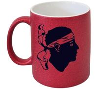 Cbkreation Tasse rouge en céramique corse