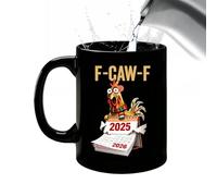 Tasse rustique avec coq - Gobelet élégant en céramique pour la maison et le bureau, style campagnard | Idéal pour la vie quotidienne, les pauses relaxantes, les idées cadeaux, les loisirs, le bureau