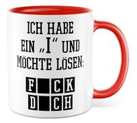 Tasse sarcasme cadeau « I » et veux résoudre : f ck d ch, tasse à café ironie sombre, humour noir, bureau, équipe, collègue, idée cadeau pour ami, collègue, inscription amusante