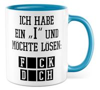 Tasse sarcasme cadeau « I » et veux résoudre : f ck d ch, tasse à café ironie sombre, humour noir, bureau, équipe, collègue, idée cadeau pour ami, collègue, inscription amusante
