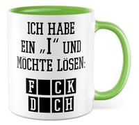 Tasse sarcasme cadeau « I » et veux résoudre : f ck d ch, tasse à café ironie sombre, humour noir, bureau, équipe, collègue, idée cadeau pour ami, collègue, inscription amusante