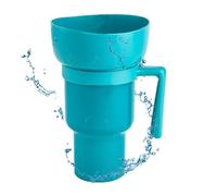 Tasse Seau à Pop-Corn - Gobelet Boisson Paille, Support Collation Résistant à la Chaleur | Conteneur Portable 2en1 de Stockage Alimentaire et Boissons pour Voyage Parc Cinéma Maison Théâtre Stade