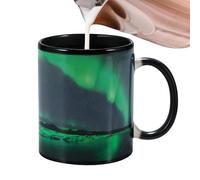 Tasse sensible changeante de couleur - Tasse en céramique avec effet changeant de chaleur - Tasse à changement de couleur Cool Tea Magic - Tasse de révélation pour boissons chaudes - Tasse en