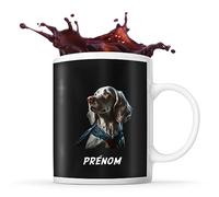 Tasse Setter Anglais Super Héro Prénom Nom Personnalisable | Mug Café Thé Idée Cadeau Personnalisé Homme Femme Original pour propriétaire de chien