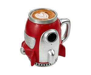 Tasse Space Rocket - Bouteille d'eau isotherme, gobelet fantaisie sur le thème de l'espace pour homme | Cadeau unique pour les amateurs de technologie, petit ami, grand-père, adapté pour le lait, le
