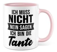 Tasse Tante Cadeau Je ne dois pas dire non je suis la tante, tasse à café famille nièce neveu bureau équipe de travail, idée cadeau collègue femme tasse à café