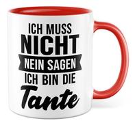 Tasse Tante Cadeau Je ne dois pas dire non je suis la tante, tasse à café famille nièce neveu bureau équipe de travail, idée cadeau collègue femme tasse à café