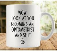 Tasse Te voilà en train de devenir optométriste Mug à café Saint-Valentin | 2 PièCes Rillant Tazza per Tè o Caffè Réutilisable Tazzine Caffè DéPart Souvenir