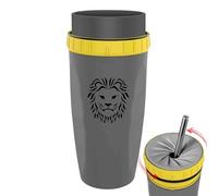 Tasse thermique avec fermeture rotative - tasse de voyage à fuite isolée, verre à café résistant aux fuites | scellé sous vide avec couvercle sûr, bouteille de boisson froide chaude p