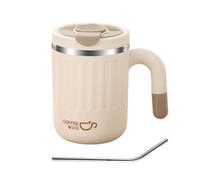 Tasse thermique - Bouteille isotherme en acier inoxydable | Récipient à boisson de 480 ml avec poignée et couvercle sécurisé, tasse de voyage réutilisable pour boissons chaudes et froides, hydratation