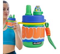 Tasse thermique enduite de céramique, bouteille d'eau revêtue de céramique,Bouteille d'eau isolée de dessin animé de 420 ml avec paille | Tasse à café isolée de grande capacité pour voyager à ca