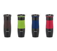 Luckyberg Tasse à café de Voyage Isotherme en Acier Inoxydable, 100% Anti-Fuite, sans BPA, Garde Les Boissons Chaudes et Froides, Ouverte à Une Main (380 ML) (Rouge)