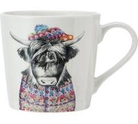 Tasse Tipperley Hill Highland Cow 380ml blanc coloré Porcelaine Creative Tops