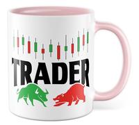 Tasse Trader Cadeau Trader, Tasse à Café Stocks Bourse DAX Marché financier Argent Finance, Idée Cadeau Bureau Job Sarcasme Jeu de Mots Drôle Tasse à café