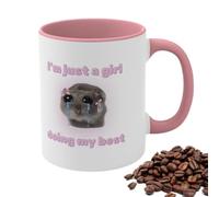 Tasse triste pour hamster, tasse pour hamster - Tasse Bowtie en céramique, design unique de hamster triste, tasses à café de 350 ml. Tasse amusante et hilarante qui fera rire tout le monde