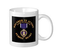 Tasse Un Vétéran Blessé Au Combat Avec Le Purple Heart 330Ml Tasses Impression Durable Mug Pour Collègue Eau Thé
