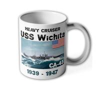 Tasse USS Wichita CA-45 - Motif croiseur lourd US Navy USA #40588