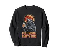 Tasse vide pleine lune loup-garou drôle pour boire de la bière Sweatshirt