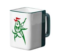 Tasse vintage Mahjong - Esthétique en céramique chinoise, décoration de bureau, coffret cadeau, sans plomb et sans danger, tasse à café en céramique de 400 ml, tasse de Mahjong fantaisie | pour femme