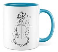Tasse violon cadeau design de violon, idée cadeau violoniste violoniste tasse à café orchestre professeur de violon cours de violon tasse à café instrument amateur de violon