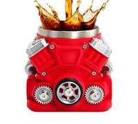 tasseàcafé sur le thème du moteur - tasseàpoignée rétro 13,4 x 10,6 x 9,8 cm, impression 3D + design en acier inoxydable, verres de style mécanique | tasseàcafé, thé et lait pour hommes passionn