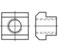 Tasseau pour rainures en T TOOLCRAFT 107989 10 pc(s) M14 16 mm acier N/A