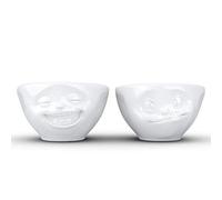TASSEN - Lot N°3 de 2 petits bols Blanc 100 ml Rieur et délicieux