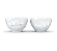 TASSEN Set de 2 mini-bols humeur en porcelaine hôtelière blanche 100 ml BLANC G